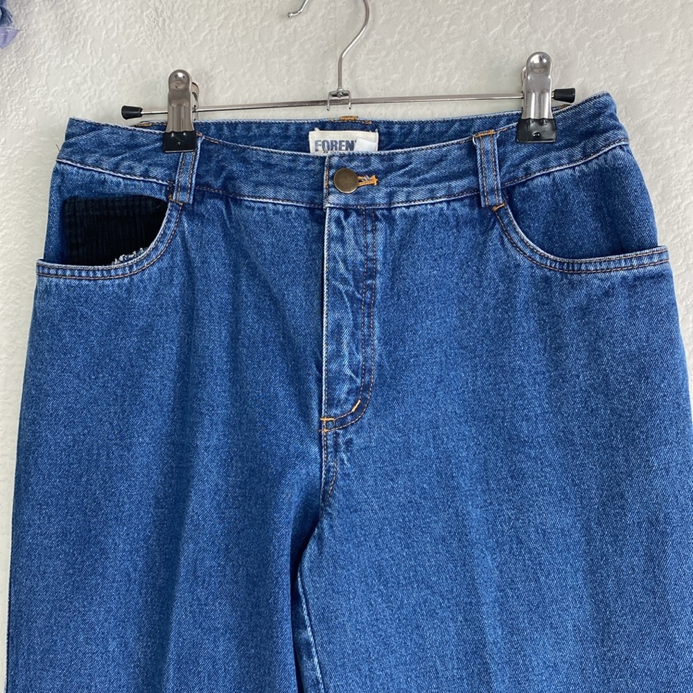 Vintage Forenza black corduroy detail jeans. - Picture 3 of 7